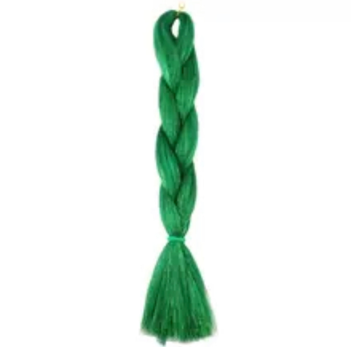 Sparkle Tinsel Jumbo Braid Green Sparkle LOKKSTAR DREADLOCKS