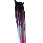 15se  Dreadlock Extensions -Black/fushia and Witchy Ombre