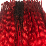 60se Dreadlock Extensions-Red Goddess