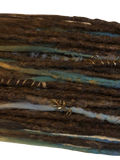 50 se Dreadlock Extensions-Caramel Mint  Charms Wraps