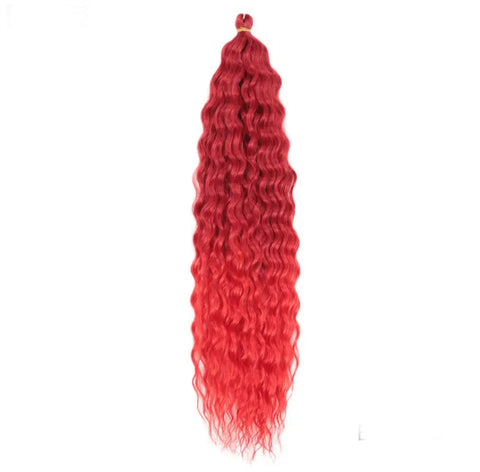 Ariel Curl Braiding Hair#Bug/Red