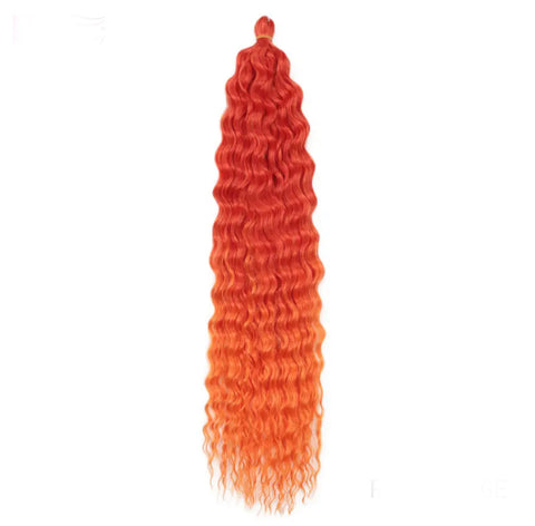 Ariel Curl Braiding Hair#Red/Orange