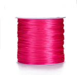 Elastic thread for braid install bright  pink single  roll