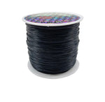 Elastic thread for braid install black  single  roll