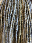 Dreadlock Extensions-Blonde Grey Blend