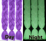 Glow in The Dark  Jumbo Braid -Amethyst