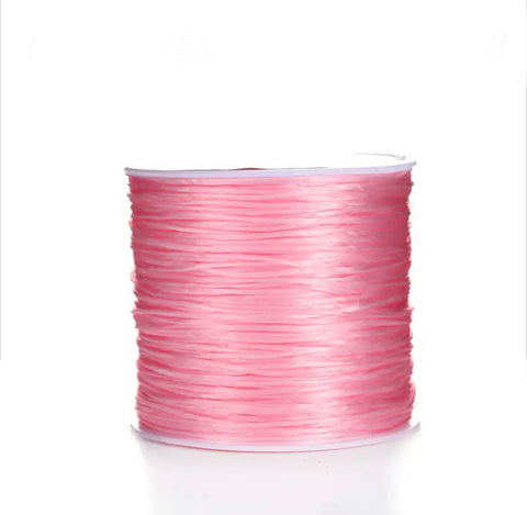 Elastic thread for braid install light pink single  roll