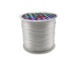 Elastic thread for braid install clear white single  roll